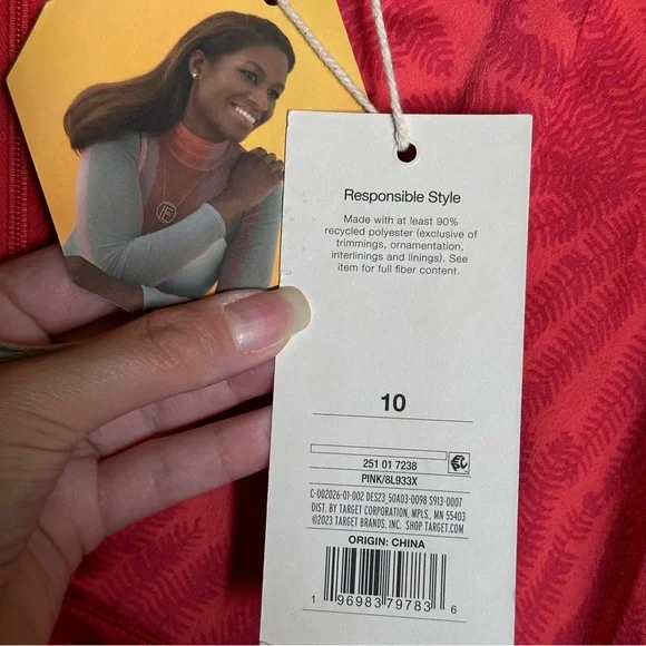 Fe Noel X Target Palm Leaf Contrast Print Kimono Maxi Dress - Picture 9 of 9